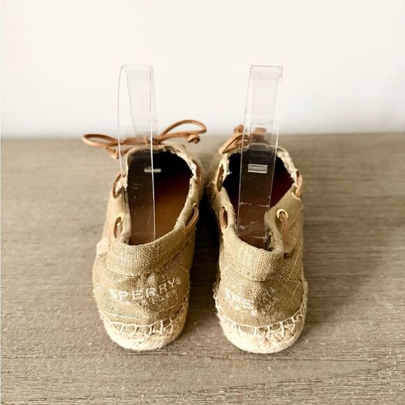 Sperry Espadrille Flat in Tan Canvas - Size 6 - Picture 4 of 8